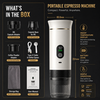 DENOKIN 3-in-1  Portable Espresso Coffee Maker for Travel, Car & Camping